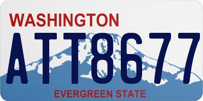WA license plate ATT8677