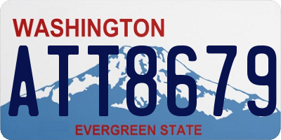 WA license plate ATT8679