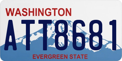 WA license plate ATT8681