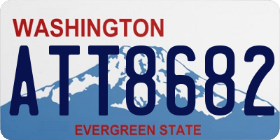 WA license plate ATT8682