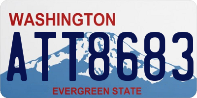 WA license plate ATT8683