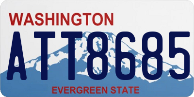 WA license plate ATT8685