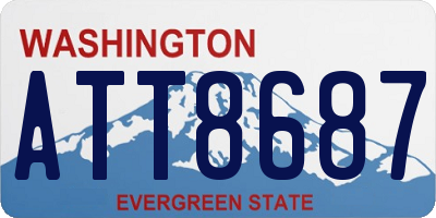 WA license plate ATT8687