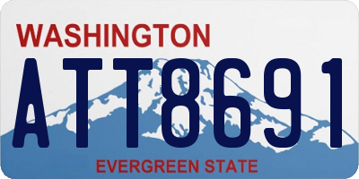 WA license plate ATT8691
