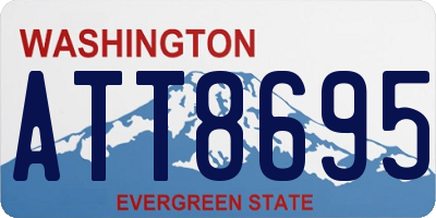 WA license plate ATT8695