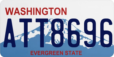 WA license plate ATT8696