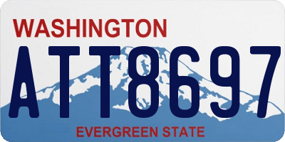 WA license plate ATT8697