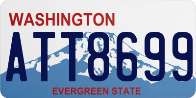 WA license plate ATT8699