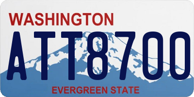 WA license plate ATT8700