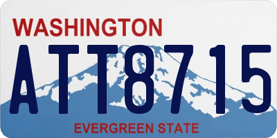 WA license plate ATT8715