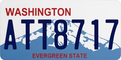WA license plate ATT8717
