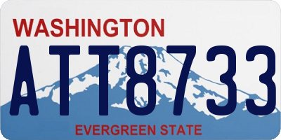 WA license plate ATT8733