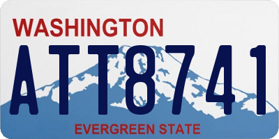 WA license plate ATT8741