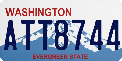 WA license plate ATT8744