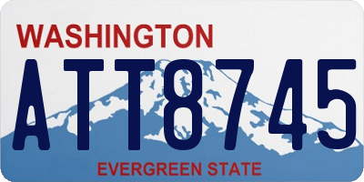 WA license plate ATT8745