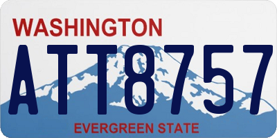 WA license plate ATT8757