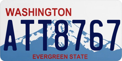 WA license plate ATT8767