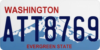 WA license plate ATT8769
