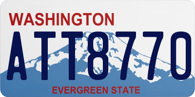 WA license plate ATT8770