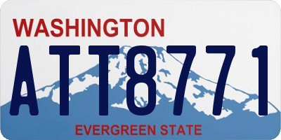 WA license plate ATT8771