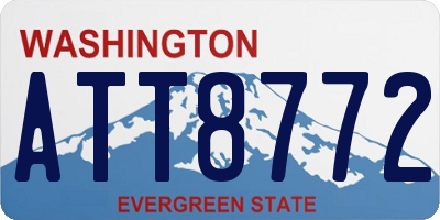 WA license plate ATT8772