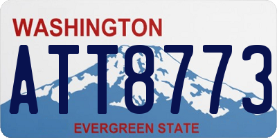 WA license plate ATT8773