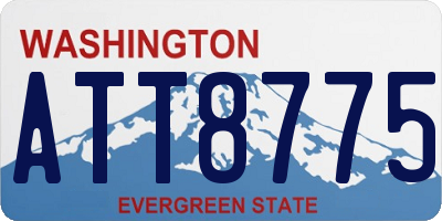 WA license plate ATT8775