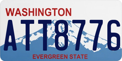 WA license plate ATT8776