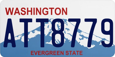 WA license plate ATT8779