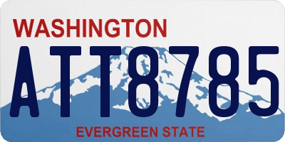 WA license plate ATT8785