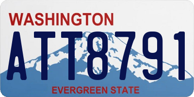 WA license plate ATT8791