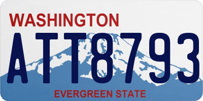WA license plate ATT8793