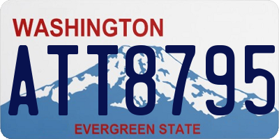 WA license plate ATT8795