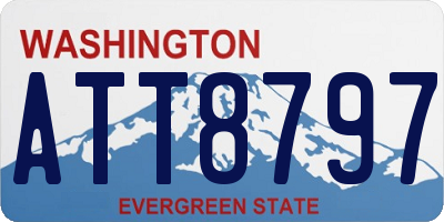 WA license plate ATT8797