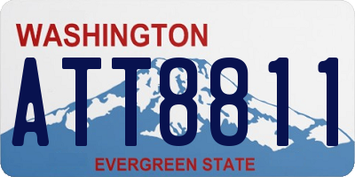 WA license plate ATT8811