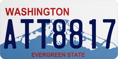 WA license plate ATT8817