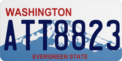 WA license plate ATT8823