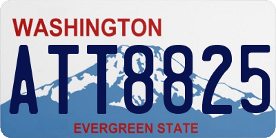 WA license plate ATT8825