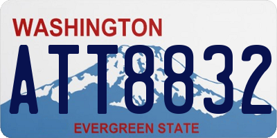 WA license plate ATT8832