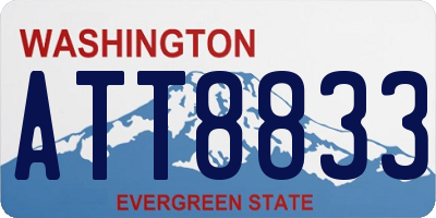 WA license plate ATT8833