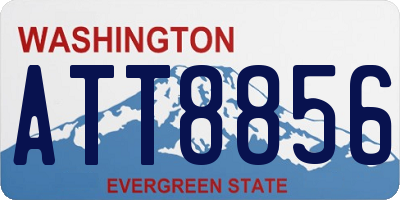 WA license plate ATT8856