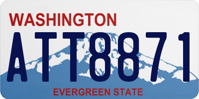WA license plate ATT8871