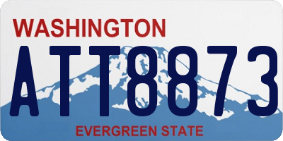 WA license plate ATT8873