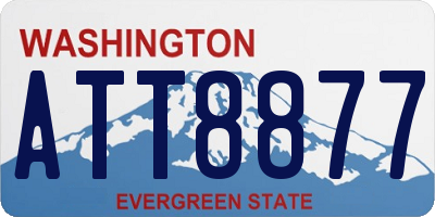 WA license plate ATT8877