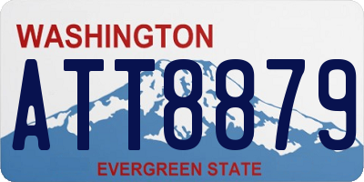 WA license plate ATT8879