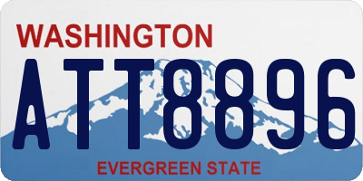 WA license plate ATT8896