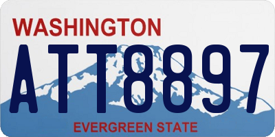 WA license plate ATT8897
