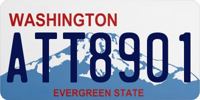 WA license plate ATT8901