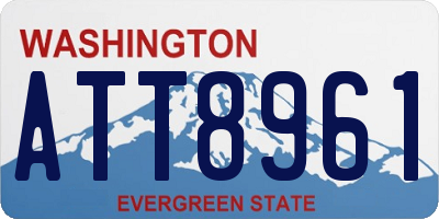 WA license plate ATT8961
