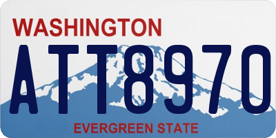 WA license plate ATT8970